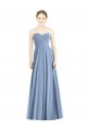 Fábrica de Chiffon Amor Comprimento Chão Sem Mangas Vestido de Madrinha / Vestido de Noite