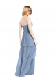 Fábrica de Chiffon Amor Comprimento Chão Sem Mangas Longo Vestido de Madrinha / Vestido de Baile