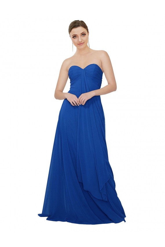 Fábrica de Buraco da fechadura Chiffon Amor Comprimento Chão Sem Mangas Vestidos de Madrinha