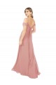 Fábrica de Chiffon Fora do Ombro Comprimento Chão Sem Mangas Bliss Vestidos de Madrinha