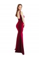 Fábrica de Crepe Esticado Decote Quadrado Comprimento Chão Sem Mangas Longo Vestidos de Madrinha / Vestidos de Noite / Vestidos de Festa