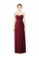 Fábrica de Chiffon Amor Comprimento Chão Sem Mangas Vestido de Noite / Vestidos de Madrinha