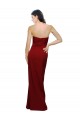 Fábrica de Lombar Crepe Esticado Amor Comprimento Chão Sem Mangas Bainha Vestidos de Madrinha / Vestidos de Noite / Vestidos de Festa