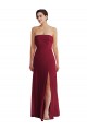 Fábrica de Lombar Chiffon Sem alças Comprimento Chão Sem Mangas Vestidos de Madrinha / Vestidos de Noite