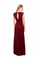 Fábrica de Buraco da fechadura Chiffon Decote V Comprimento Chão Sem Mangas Vestidos de Madrinha / Vestidos de Festa