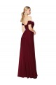 Fábrica de Chiffon Fora do Ombro Comprimento Chão Sem Mangas Vestidos de Madrinha / Vestidos de Noite / Vestidos de Festa