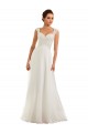 Fábrica de Buraco da fechadura Chiffon & Renda Amor Comboio Capela Mangas Compridas Vestidos de Noiva
