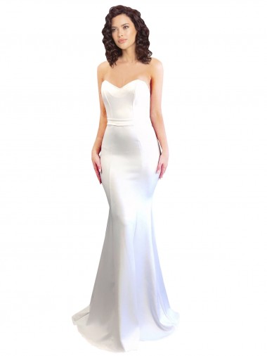 Fábrica de Lombar Crepe Esticado Amor Comprimento Chão Sem Mangas Sereia Vestidos de Madrinha / Vestidos de Noite / Vestidos de Festa