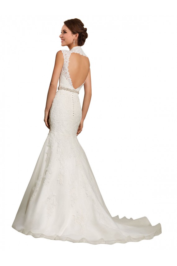 Fábrica de Buraco da fechadura Tule & Renda Amor Comboio Capela Mangas Curtas Vestidos de Noiva