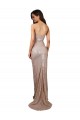 Fábrica de Lombar Lantejoulas Colher Comprimento Chão Sem Mangas Vestidos de Madrinha / Vestidos de Noite / Vestidos de Festa