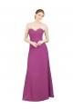 Fábrica de Lombar Chiffon Amor Comprimento Chão Sem Mangas Frutos Silvestres Vestidos de Madrinha