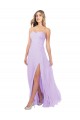 Fábrica de Chiffon Amor Comprimento Chão Sem Mangas Vestido de Madrinha / Vestido de Baile