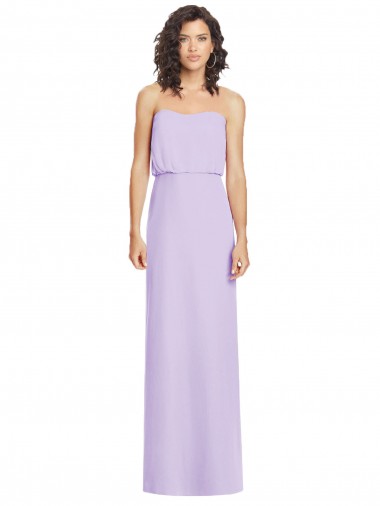 Fábrica de Lombar Chiffon Amor Comprimento Chão Sem Mangas Vestido de Festa / Vestido de Madrinha