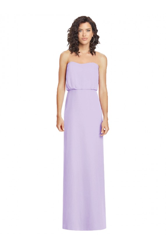 Fábrica de Lombar Chiffon Amor Comprimento Chão Sem Mangas Vestido de Festa / Vestido de Madrinha