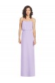 Fábrica de Lombar Chiffon Amor Comprimento Chão Sem Mangas Vestido de Festa / Vestido de Madrinha