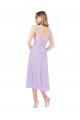 Fábrica de Chiffon Amor Comprimento Midi Sem Mangas Vestidos de Madrinha / Vestidos de Cocktail / Vestidos de Homecoming