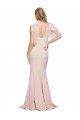 Fábrica de Lombar Crepe Esticado & Tule Amor Comprimento Chão Sem Mangas Longo Vestidos de Madrinha / Vestidos de Noite / Vestidos de Festa