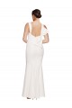 Fábrica de Lombar Crepe Esticado Decote Quadrado Comprimento Chão Sem Mangas Vestidos de Madrinha / Vestidos de Noite / Vestidos de Festa