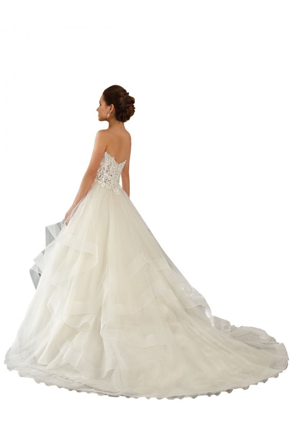 Fábrica de Cetim & Tule & Renda Amor Comboio Capela Sem Mangas Vestidos de Noiva
