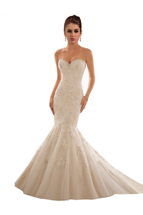 Fábrica de Tule & Renda Amor Comboio Capela Sem Mangas Longo Vestido de Noiva