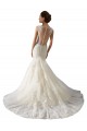 Fábrica de Tule & Renda Decote V Comboio Capela Sem Mangas Vestido de Festa / Vestido de Madrinha