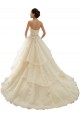 Fábrica de Tule & Renda Amor Comboio Capela Sem Mangas Vestido de Noiva