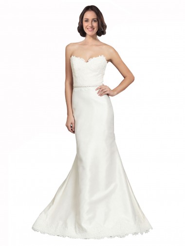 Fábrica de Cetim & Renda Amor Comboio Capela Sem Mangas Longo Vestidos de Noiva