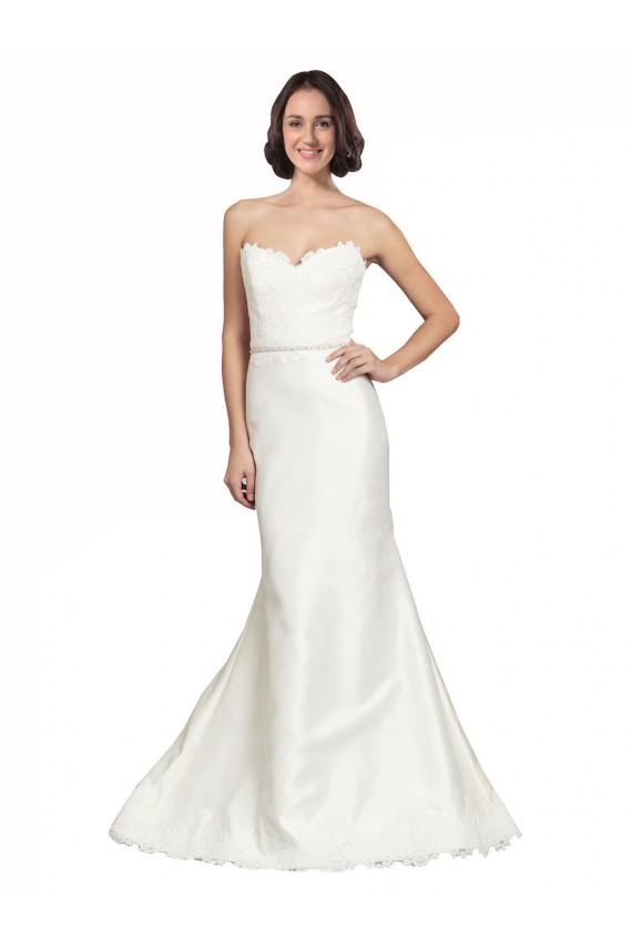 Fábrica de Cetim & Renda Amor Comboio Capela Sem Mangas Longo Vestidos de Noiva