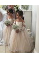 Fábrica de Tule & Renda Amor Comboio Capela Mangas Compridas Vestidos para Meninas de Flores