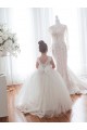 Fábrica de Tule & Renda Barco Comboio Capela Sem Mangas Vestidos para Meninas de Flores