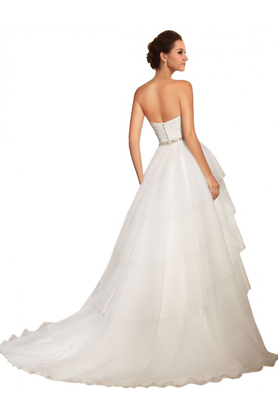Fábrica de Tule Amor Comboio Capela Sem Mangas Vestido de Baile Vestidos de Noiva