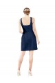 Fábrica de Cetim Decote V Comprimento Joelho Sem Mangas Vestidos de Madrinha / Vestidos de Cocktail / Vestidos de Homecoming