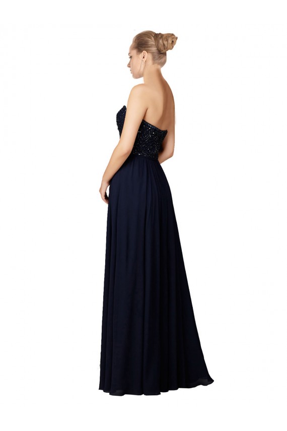 Fábrica de Chiffon Amor Comprimento Chão Sem Mangas Longo Vestidos de Festa