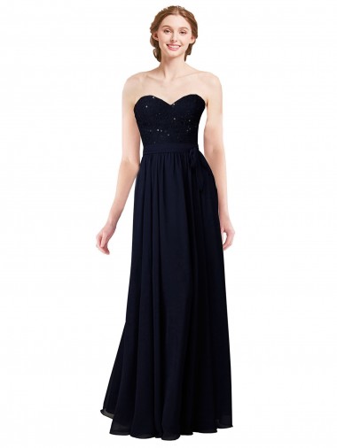 Fábrica de Chiffon Amor Comprimento Chão Sem Mangas Vestido Formais / Vestido de Madrinha