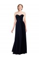 Fábrica de Chiffon Amor Comprimento Chão Sem Mangas Vestido Formais / Vestido de Madrinha