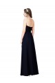Fábrica de Chiffon Amor Comprimento Chão Sem Mangas Vestido Formais / Vestido de Madrinha