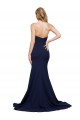 Fábrica de Lombar Crepe Esticado Amor Comboio Varredela Sem Mangas Vestidos de Madrinha / Vestidos de Noite / Vestidos de Festa