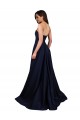 Fábrica de Lombar Crepe Esticado Amor Comprimento Chão Sem Mangas Linha A Vestidos de Madrinha / Vestidos de Noite / Vestidos de Festa