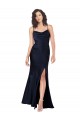 Fábrica de Cetim Sedoso Decote Capuz Comprimento Chão Sem Mangas Longo Vestidos de Madrinha / Vestidos de Noite / Vestidos de Festa