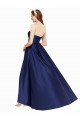 Fábrica de Lombar Cetim Sem alças Comprimento Chão Sem Mangas Vestidos de Madrinha / Vestidos de Noite / Vestidos de Festa