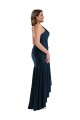 Fábrica de Cetim Sedoso Alças finas Comprimento Chão Sem Mangas Longo Vestidos de Madrinha / Vestidos de Noite / Vestidos de Festa