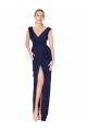 Fábrica de Costas em V Chiffon Decote V Comprimento Chão Sem Mangas Longo Vestidos de Madrinha / Vestidos de Noite / Vestidos de Festa