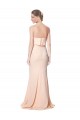 Fábrica de Crepe Esticado Sem alças Comprimento Chão Sem Mangas Longo Vestidos de Madrinha / Vestidos de Noite / Vestidos de Festa