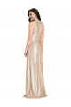 Fábrica de Lantejoulas Cabeçada Comprimento Chão Sem Mangas Bainha Vestidos de Madrinha / Vestidos de Noite / Vestidos de Festa