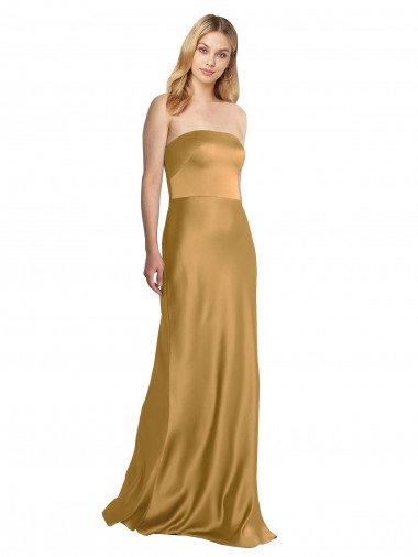Fábrica de Cetim Elástico Sem alças Comprimento Chão Sem Mangas Vestidos de Madrinha / Vestidos de Noite / Vestidos de Festa