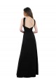 Fábrica de Abrir de volta Chiffon Cabeçada Comprimento Chão Sem Mangas Linha A Vestidos de Festa / Vestidos de Madrinha