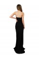 Fábrica de Lombar Crepe Esticado Amor Comprimento Chão Sem Mangas Coluna Vestidos de Madrinha / Vestidos de Noite / Vestidos de Festa