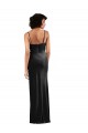Fábrica de Lombar Veludo Elástico Decote Capuz Comprimento Chão Sem Mangas Vestidos de Madrinha / Vestidos de Noite / Vestidos de Festa