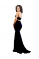Fábrica de Lombar Crepe Esticado Decote Alto Comprimento Chão Sem Mangas Longo Vestidos de Madrinha / Vestidos de Noite / Vestidos de Festa
