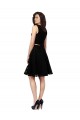 Fábrica de Renda Decote Joia Comprimento Joelho Sem Mangas Vestidos de Madrinha / Vestidos de Cocktail / Vestidos de Homecoming